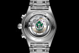 Buy Shop Breitling Chronomat B01 42 Six Nations Ireland Green Dial Silver Steel Strap Watch for Men - AB0134A91L1A1 USA Online