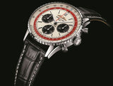 Buy Shop Breitling Navitimer B01 Chronograph 43 Boeing 747 White Dial Black Leather Strap Watch for Men - AB01383B1G1P1 USA Online