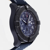 Buy Shop Breitling Super Avenger Chronograph 48 Night Mission Blue Dial Blue Leather Strap Watch for Men - V13375101C1X2 USA Online