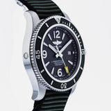 Buy Shop Breitling Superocean Automatic 44mm Outerknown Green Dial Green Nylon Strap Watch for Men - A17367A11L1W1 USA Online
