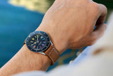 Buy Shop Breitling Superocean Heritage '57 Special Edition II Blue Dial Silver Mesh Bracelet Watch for Men - A103702A1C1A1 USA Online