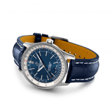Buy Shop Breitling Navitimer 1 Automatic 41mm Blue Dial Blue Leather Strap Mens Watch - A17326211C1P4 USA Online