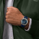 Buy Shop Breitling Navitimer 1 Automatic 41mm Blue Dial Blue Leather Strap Mens Watch - A17326211C1P4 USA Online