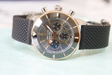 Buy Shop Breitling Superocean Heritage B01 Chronograph 44 Black Dial Black Mesh Bracelet Watch for Men - UB01621A1M1S1 USA Online