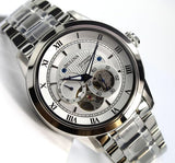 Buy Shop Bulova BVA Series Dual Aperture Silver Dial Silver Steel Strap Watch for Men - 96A118 USA Online