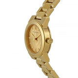 Burberry The City Gold Dial Gold Steel Strap Watch for Women - BU9227