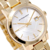 Buy Shop Burberry The City White Dial Gold Steel Strap Watch for Women - BU9103 USA Online