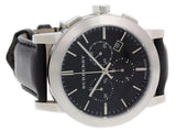 Buy Shop Burberry The City Grey Dial Black Leather Strap Watch for Men - BU9362 USA Online