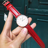 Buy Shop Daniel Wellington Classic Suffolk White Dial Brown Leather Strap Watch For Women - DW00100120 USA Online