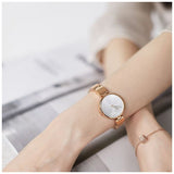 Buy Shop Calvin Klein Wavy White Dial Rose Gold Steel Strap Watch for Women - K9U23646 USA Online