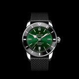 Buy Shop Breitling Superocean Heritage B20 Automatic 46 Green Dial Black Mesh Bracelet Watch for Men - AB2020121L1S1 USA Online