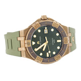 Maurice Lacroix Aikon Venturer Bronze Dial Green Rubber Strap Watch For Men - AI6058-BRZ01-630-1