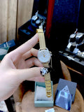 Buy Shop Guess Whisper Silver Dial Gold Mesh Bracelet Watch for Women - W1084L2 USA Online