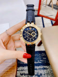 Buy Shop Versace V-Race Multifunction Quartz Blue Dial Blue Leather Strap Watch For Men - VEBV00219 USA Online