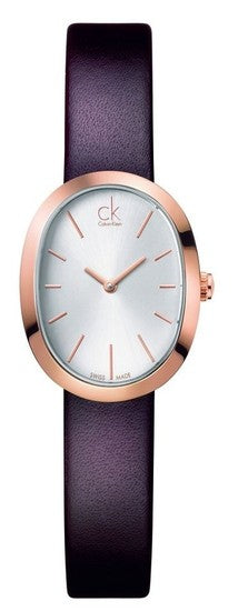 Buy Shop Calvin Klein Incentive White Dial Brown Leather Strap Watch for Women - K3P236G6 USA Online