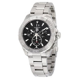 Buy Shop Tag Heuer Aquaracer Chronograph Black Dial Silver Steel Strap Watch for Men - CAY1110.BA0927 USA Online