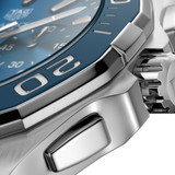 Buy Shop Tag Heuer Aquaracer Blue Dial SIlver Steel Strap Watch for Men - CAY111B.BA0927 USA Online