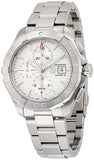 Tag Heuer Aquaracer Caliber 16 Automatic Chronograph White Dial Silver Steel Strap Watch for Men - CAY2111.BA0927