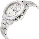 Tag Heuer Aquaracer Caliber 16 Automatic Chronograph White Dial Silver Steel Strap Watch for Men - CAY2111.BA0927