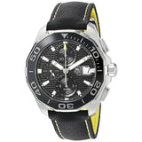 Tag Heuer Aquaracer Automatic Chronograph Black Dial Black Nylon Strap Watch for Men - CAY211A.FC6361