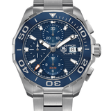 Buy Shop Tag Heuer Aquaracer Calibre 16 43mm Blue Dial Silver Steel Strap Watch for Men - CAY211B.BA0927 USA Online