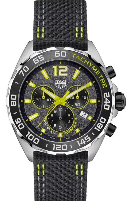 Buy Shop Tag Heuer Formula 1 Chronograph Grey Dial Black Nylon Strap Watch for Men - CAZ101AG.FC8304 USA Online