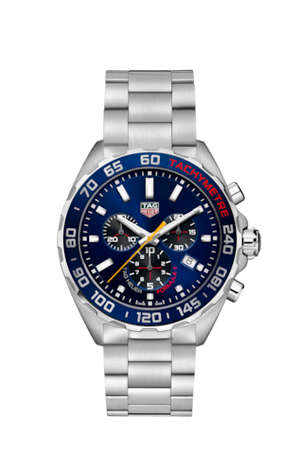 Buy Shop Tag Heuer Formula 1 Red Bull Racing Chronograph Blue Dial Silver Steel Strap Watch for Men - CAZ101AK.BA0842 USA Online
