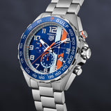 Buy Shop Tag Heuer Formula 1 Gulf Edition Chronograph Blue Dial Silver Steel Strap Watch for Men - CAZ101AT.BA0842 USA Online