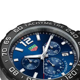 Tag Heuer Formula 1 Chronograph Blue Dial Blue Rubber Strap Watch for Men - CAZ101AV.FT8077