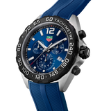 Tag Heuer Formula 1 Chronograph Blue Dial Blue Rubber Strap Watch for Men - CAZ101AV.FT8077