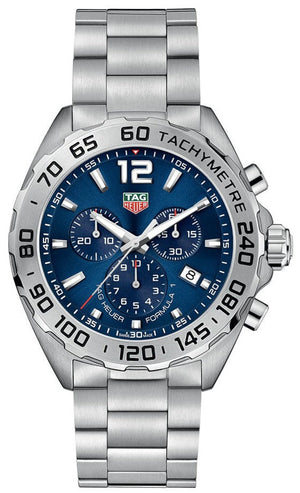 Buy Shop Tag Heuer Formula 1 Chronograph Blue Dial Silver Steel Strap Watch for Men - CAZ101K.BA0842 USA Online