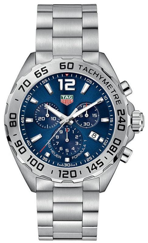 Buy Shop Tag Heuer Formula 1 Chronograph Blue Dial Silver Steel Strap Watch for Men - CAZ101K.BA0842 USA Online