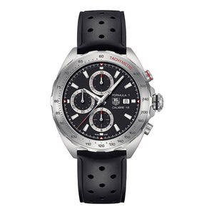 Buy Shop Tag Heuer Formula 1 Calibre 16 Black Dial Black Leather Strap Watch for Men - CAZ2010.FT8024 USA Online