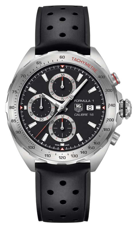 Buy Shop Tag Heuer Formula 1 Calibre 16 Black Dial Black Leather Strap Watch for Men - CAZ2010.FT8024 USA Online
