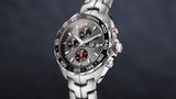Tag Heuer Formula 1 Chronograph Senna Grey Dial Silver Steel Strap Watch for Men - CAZ201D.BA0633