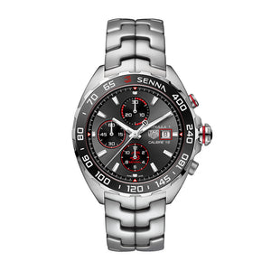 Buy Shop Tag Heuer Formula 1 Chronograph Senna Grey Dial Silver Steel Strap Watch for Men - CAZ201D.BA0633 USA Online