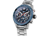 Buy Shop Tag Heuer Carrera Chronograph Blue Dial Silver Steel Strap Watch for Men - CBG2A11.BA0654 USA Online