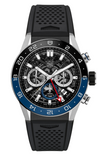 Buy Shop Tag Heuer Carrera Automatic Chronograph Steel & Ceramic Black Dial Black Rubber Strap Watch for Men - CBG2A1Z.FT6157 USA Online