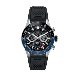 Buy Shop Tag Heuer Carrera Automatic Chronograph Steel & Ceramic Black Dial Black Rubber Strap Watch for Men - CBG2A1Z.FT6157 USA Online