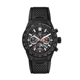 Buy Shop Tag Heuer Carrera Automatic Chronograph Black Dial Black Rubber Strap Watch for Men - CBG2A90.FT6173 USA Online