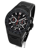 Buy Shop Tag Heuer Carrera Automatic Chronograph Black Dial Black Rubber Strap Watch for Men - CBG2A90.FT6173 USA Online