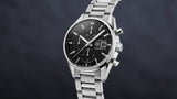 Buy Shop Tag Heuer Carrera Automatic Chronograph Black Dial Silver Steel Strap Watch for Men - CBK2110.BA0715 USA Online