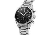 Buy Shop Tag Heuer Carrera Automatic Chronograph Black Dial Silver Steel Strap Watch for Men - CBK2110.BA0715 USA Online