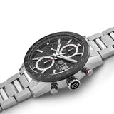 Buy Shop Tag Heuer Carrera Automatic Chronograph Black Dial Silver Steel Strap Watch for Men - CBM2110.BA0651 USA Online