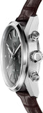 Buy Shop Tag Heuer Carrera Chronograph Grey Dial Brown Leather Strap Watch for Men - CBN2012.FC6483 USA Online