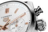 Buy Shop Tag Heuer Carrera Chronograph White Dial Brown Leather Strap Watch for Men - CBN2013.FC6483 USA Online