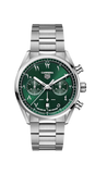 Buy Shop Tag Heuer Carrera Automatic Chronograph Limited Edition Green Dial Silver Steel Strap Watch for Men - CBN2014.EB0240 USA Online
