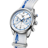 Buy Shop Tag Heuer Carrera Porsche RS 2.7 Automatic Chronograph White Dial White Nylon Strap Watch for Men - CBN2016.EB0275 USA Online