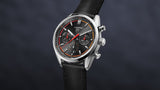 Buy Shop Tag Heuer Carrera Chronograph Black Dial Black Leather Strap Watch for Men - CBN201C.FC6542 USA Online