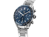 Buy Shop Tag Heuer Carrera Chronograph Blue Dial Silver Steel Strap Watch for Men - CBN2A1A.BA0643 USA Online
